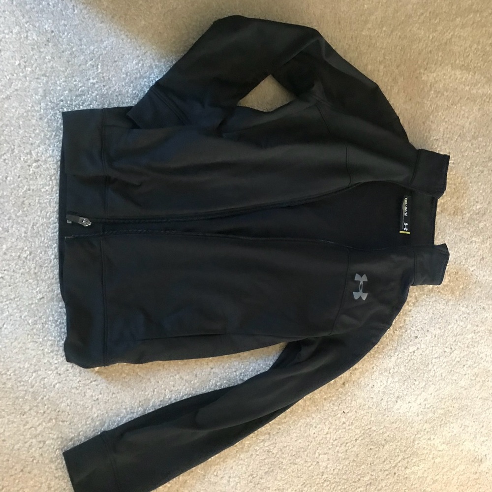Black Under Armour Zip Jacket Boys